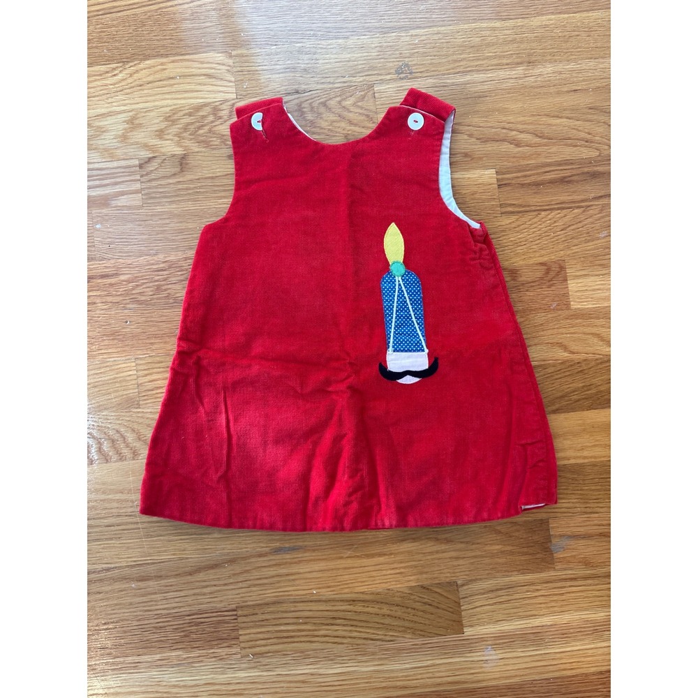 Vintage Corduroy Christmas Nutcracker Dress Size‎ 2T